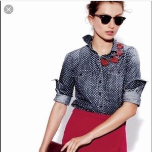 Jcrew button-down denim shirt